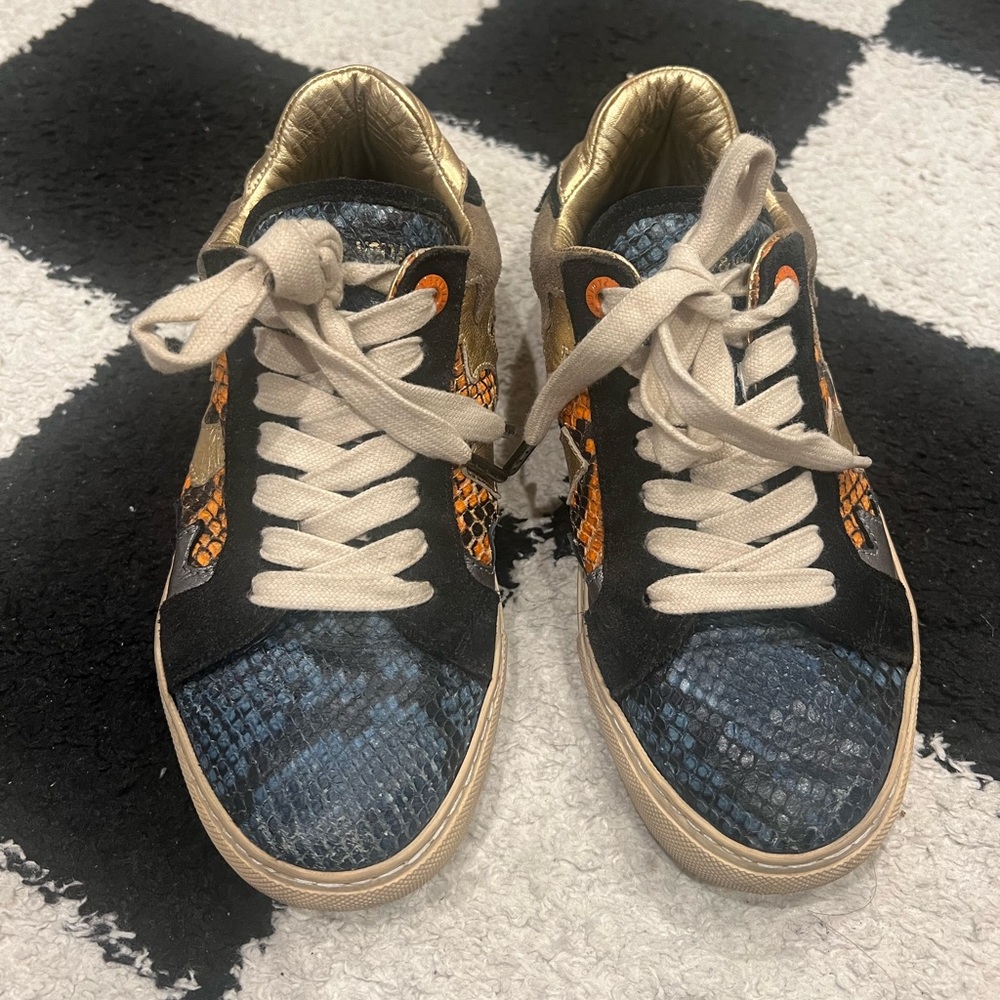 Zadig & Voltaire Snakeskin Sneakers size 36